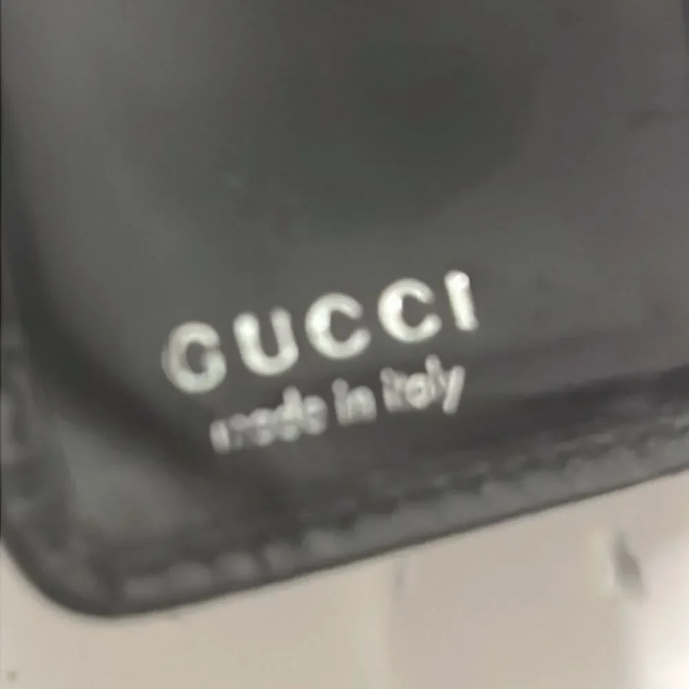 GUCCI VINTAGE OLD‎ BOMBOO PATENT/CANVAS WALLET/PURSE. - Picture 7 of 10